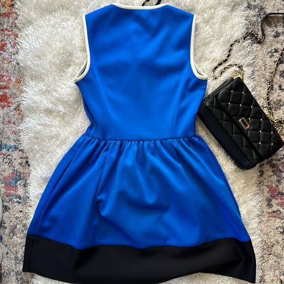 Kate Spade New York - Dive Right In cocktail dress sz 6 blue black white scuba - Picture 6 of 9